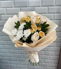 Букет цветов из:  Розы и Хризантемы #REPLACE_PRED# Выльгорте