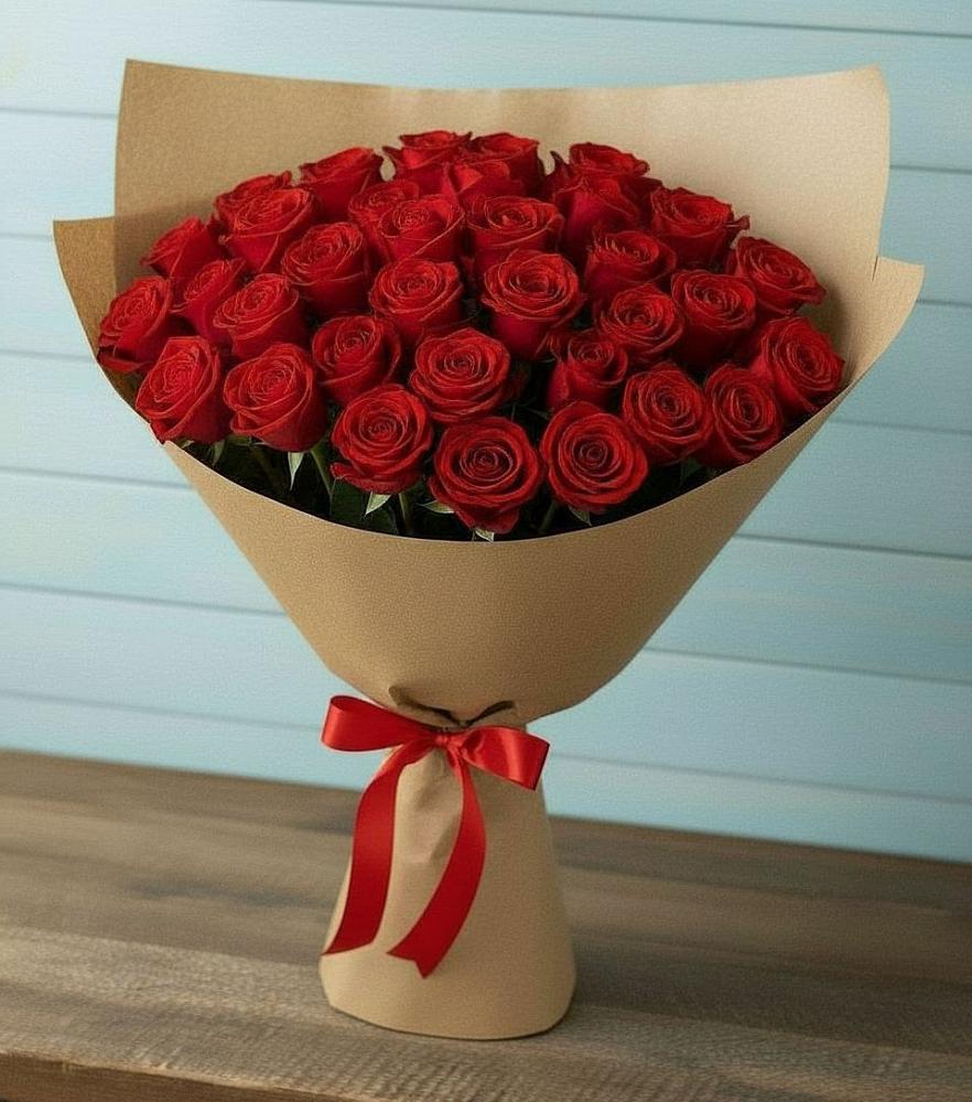 Букет Красные розы Милано в Выльгорте