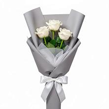 Букет 3 белые розы #REPLACE_PRED# Выльгорте