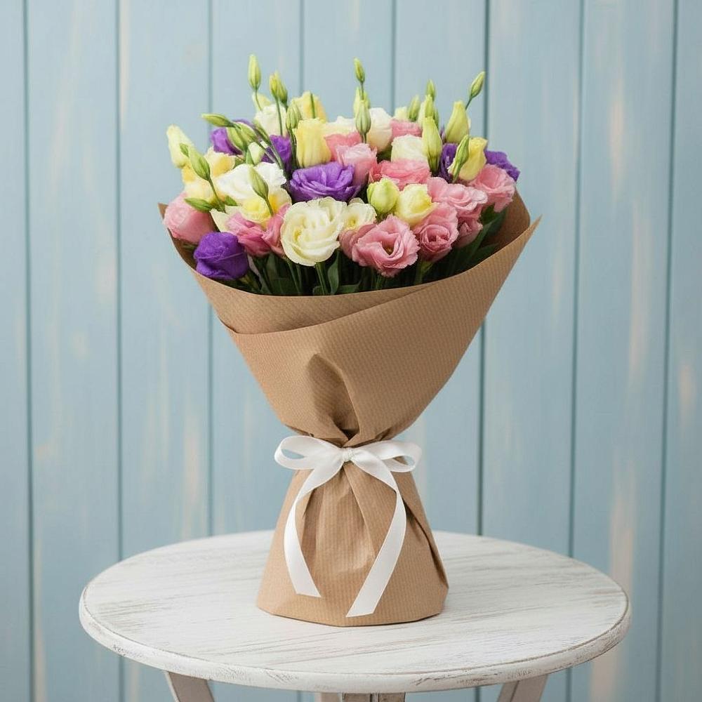 Букет цветов из: Лизиантусы в Выльгорте