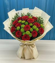 Букет цветов из:  Розы и Хризантемы в Выльгорте