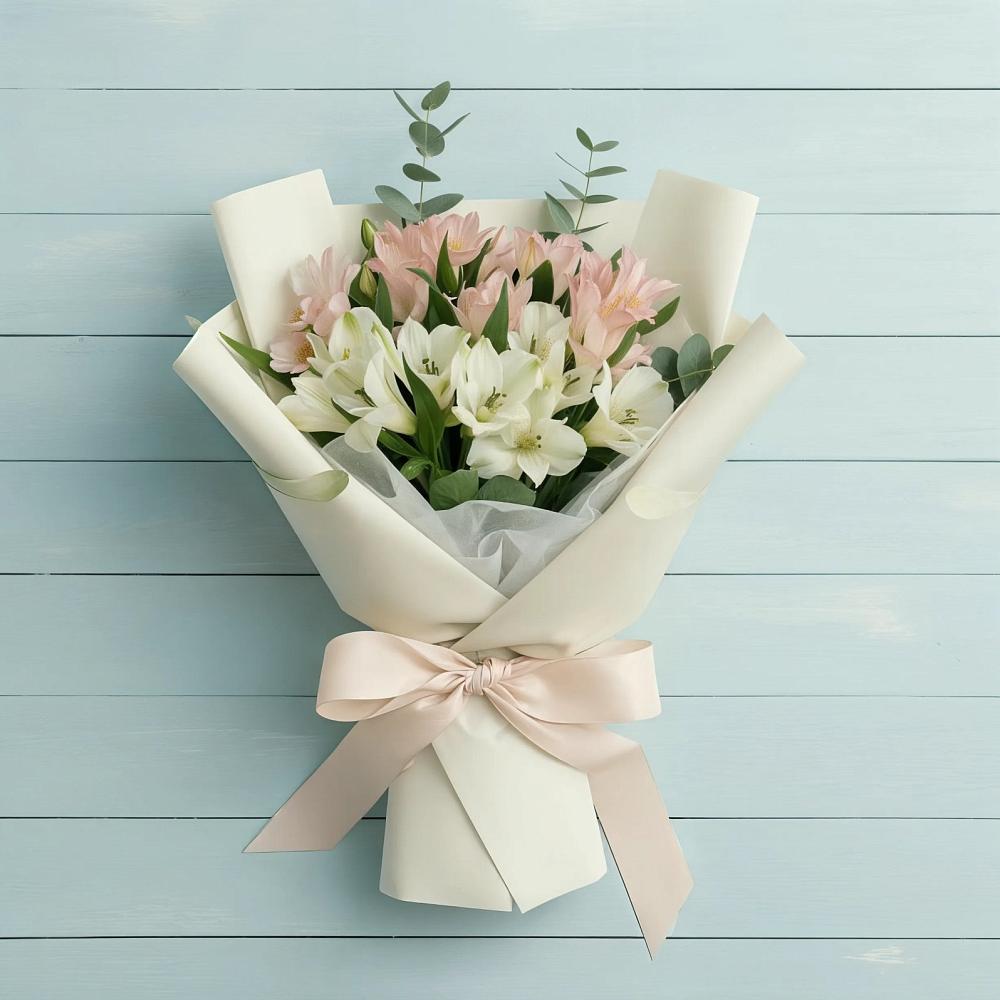 Букет цветов из: Альстромерии в Выльгорте