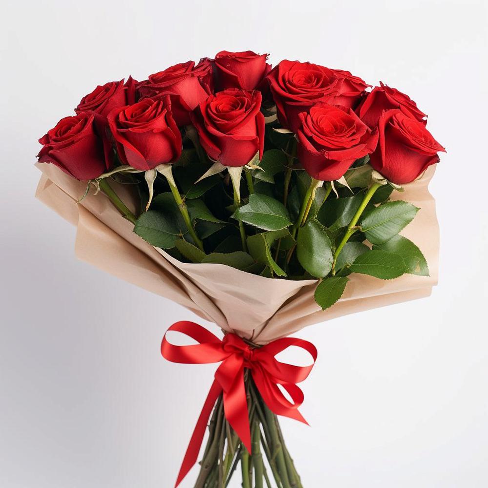 Букет 11 Красных роз Эдлесс Лав в Выльгорте